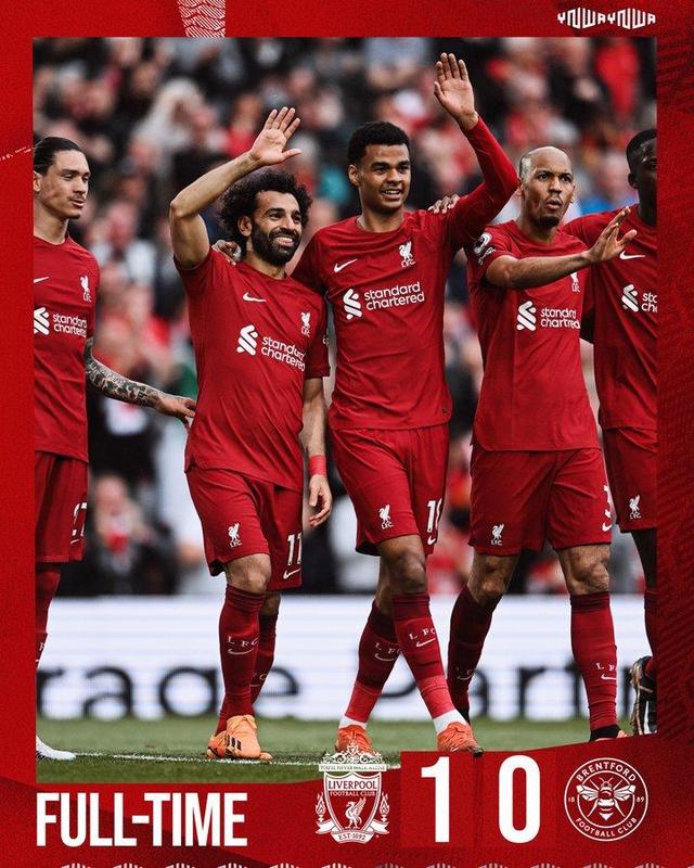 利物浦英超战胜谢菲联萨拉赫低射破门